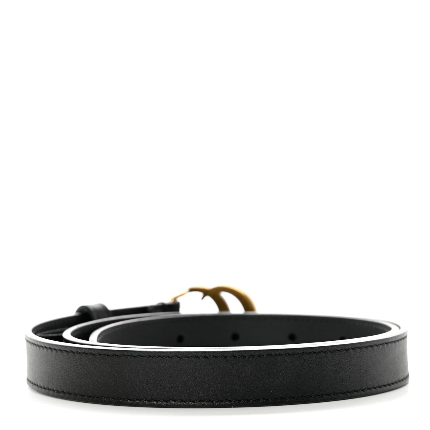 Calfskin Double G 20mm Belt 80 32 Black