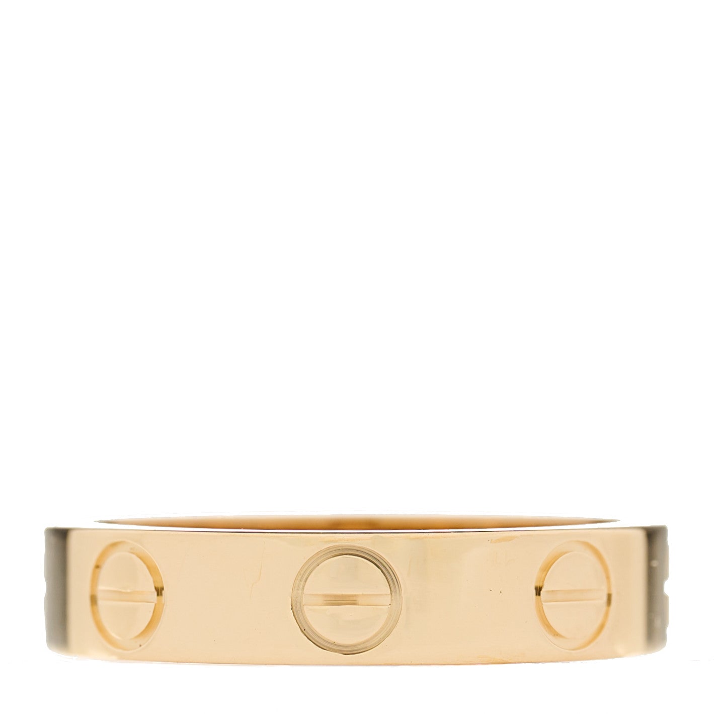 18K Yellow Gold 3.5mm LOVE Wedding Band Ring 47 4