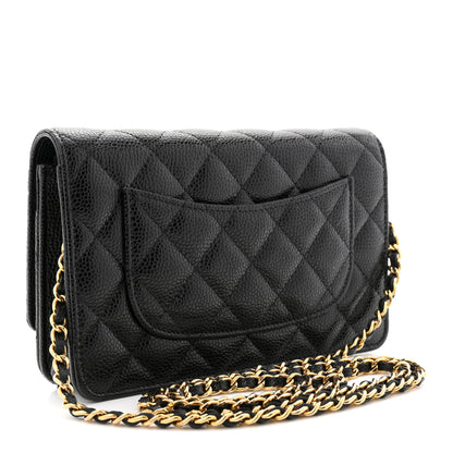 Chanel Caviar Quilted Wallet on Chain WOC Black 3 of 11