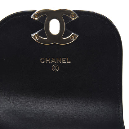 Chanel Lambskin Quilted Phone Chain Clutch Waist Bag Black 8 of 12