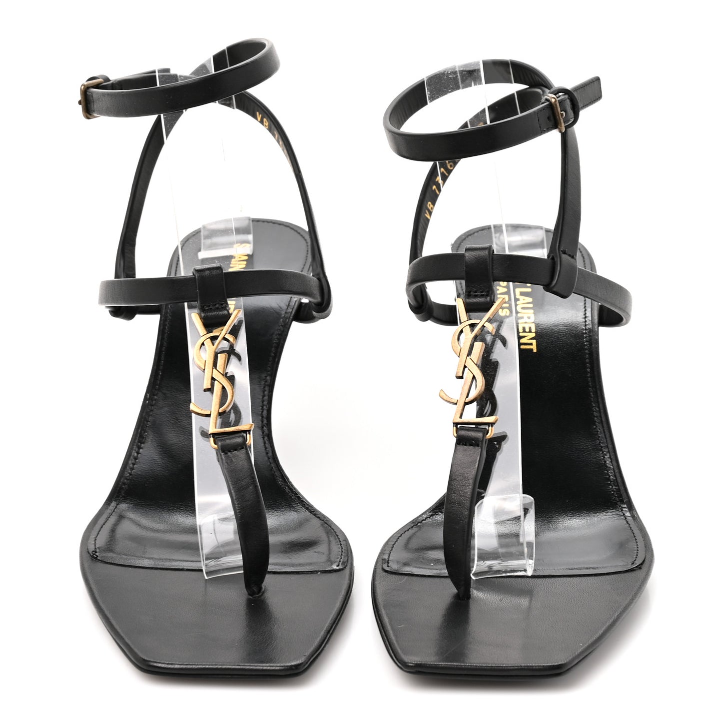 Calfskin Cassandra 60 Sandals 37 Black