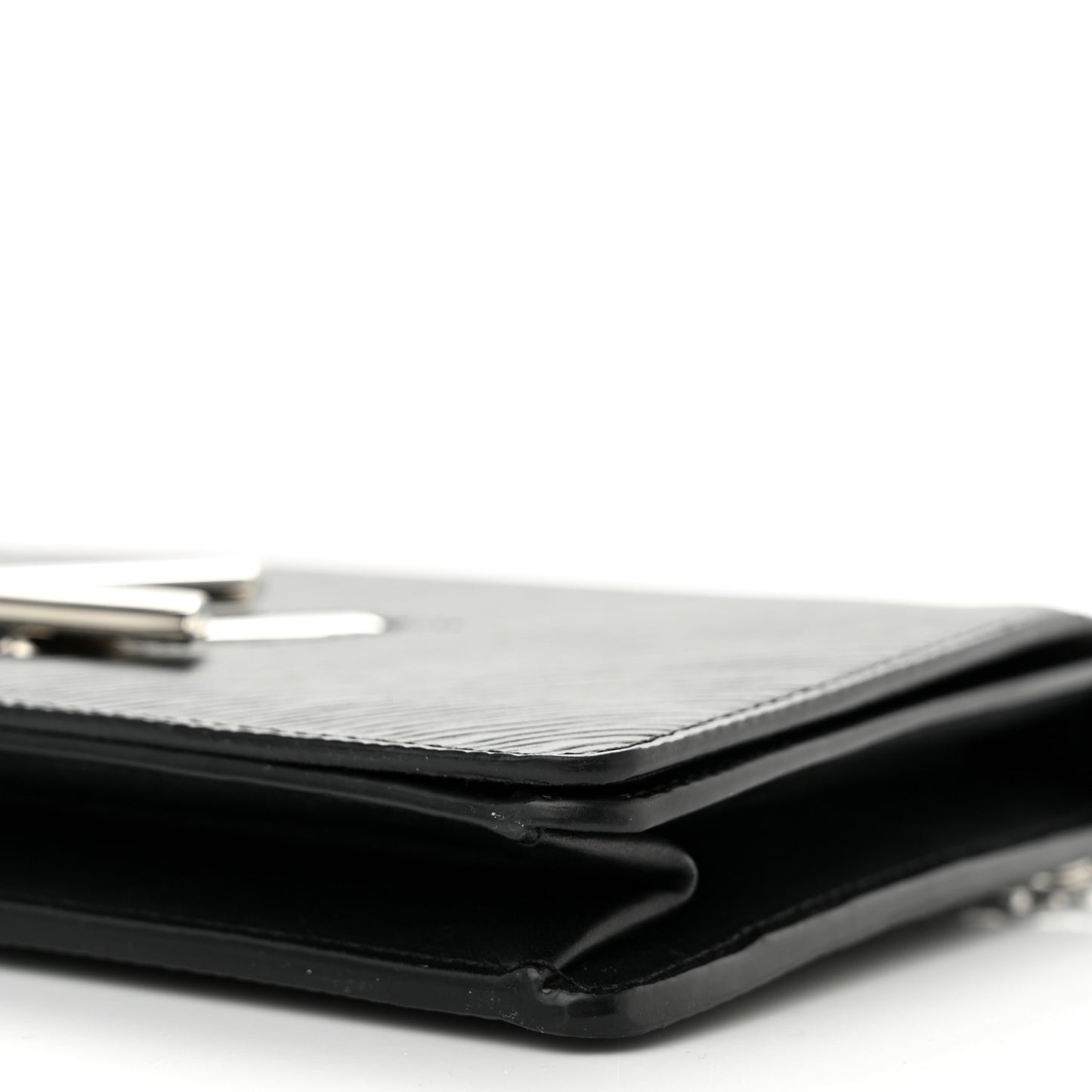 Epi Twist Belt Chain Wallet Black