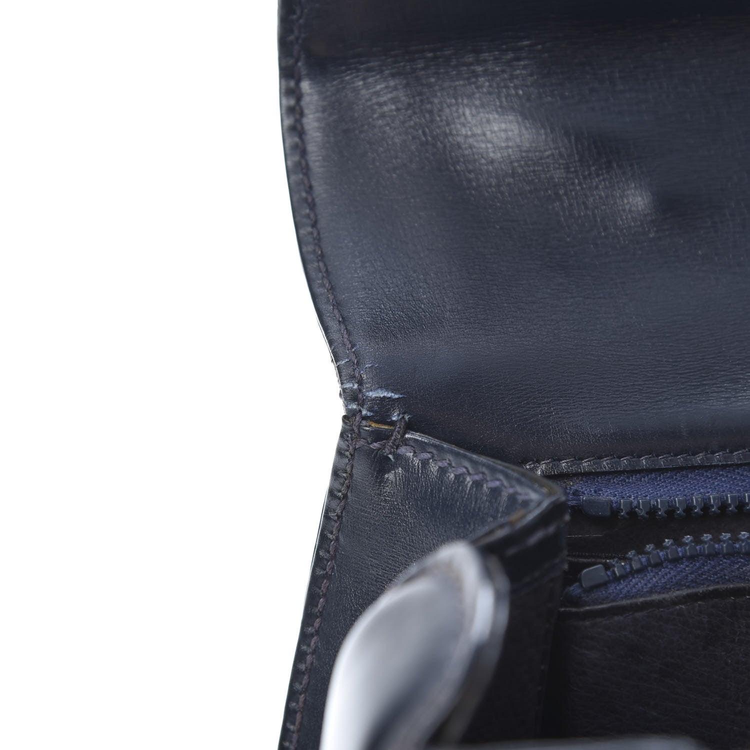 Gucci Calfskin Bamboo Top Handle Bag Navy 16 of 16