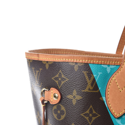 Louis Vuitton Monogram V Neverfull MM Turquoise 9 of 19