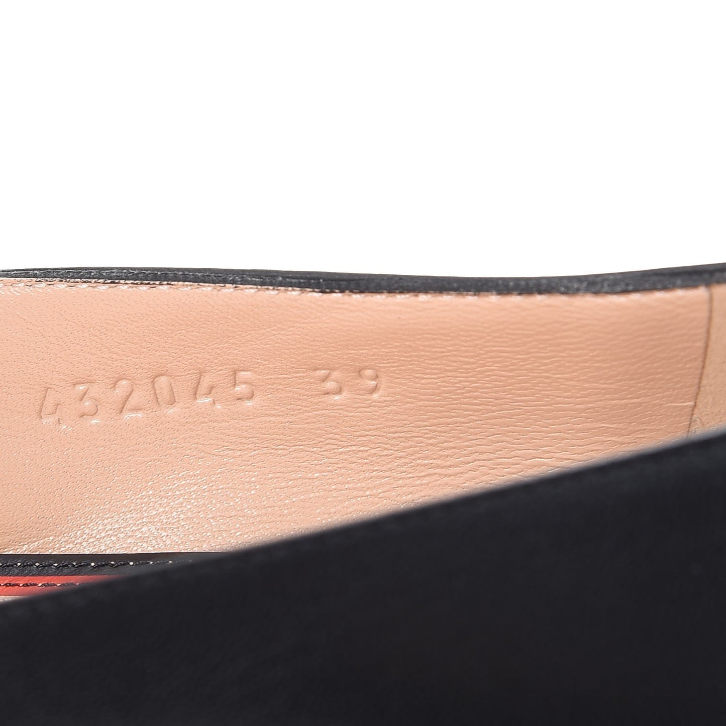 Calfskin Web Ballerina Flat 39 Nero Black