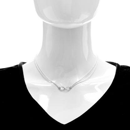 Tiffany Sterling Silver Infinity Pendant Necklace 2 of 6
