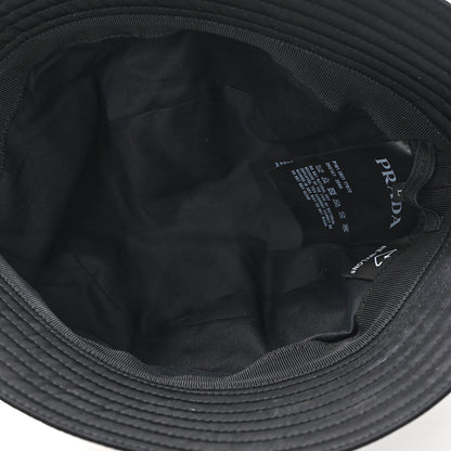 Prada Crystal Tessuto Bucket Hat L Black Acciaio 7 of 8