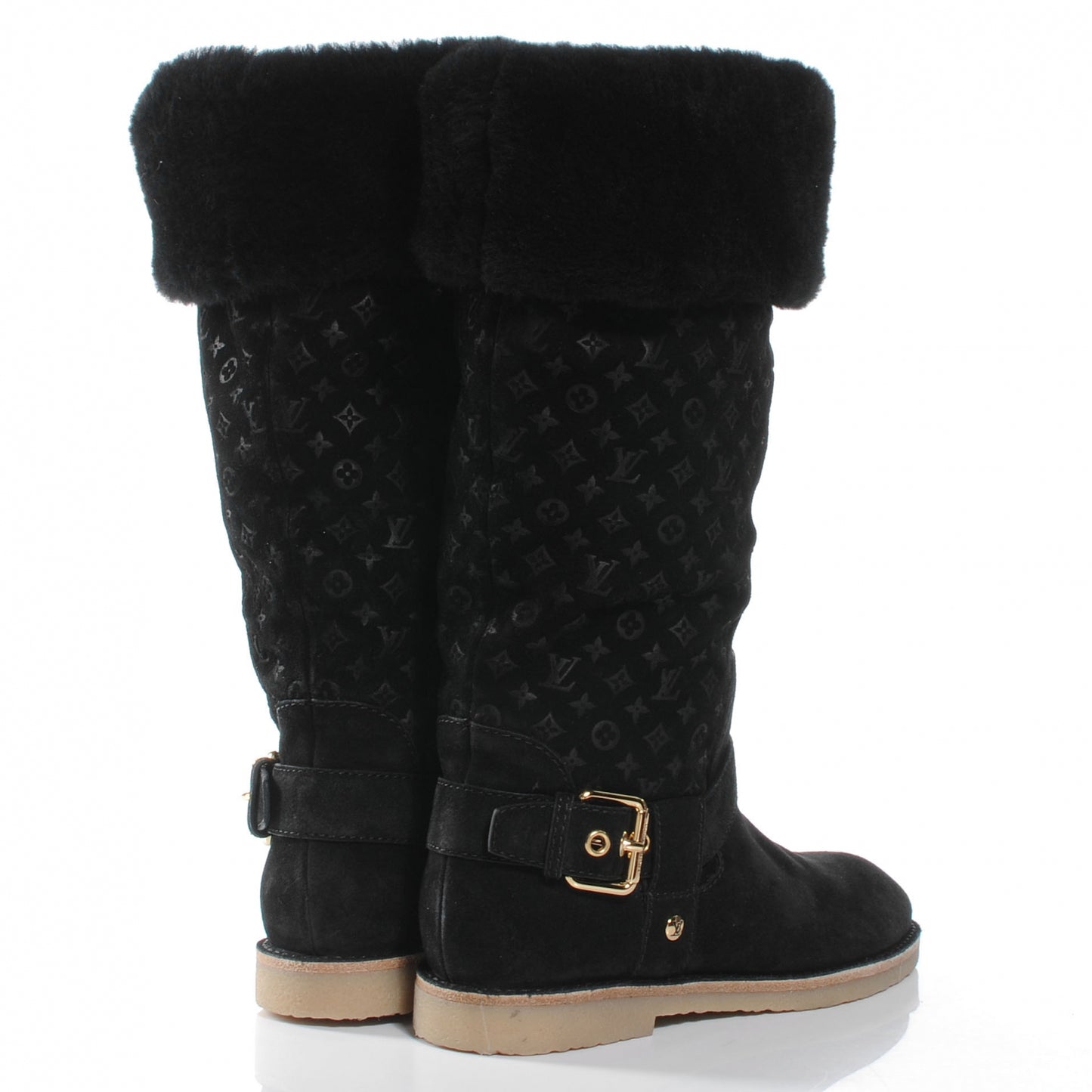 Suede Fauvist High Boots 36 Black