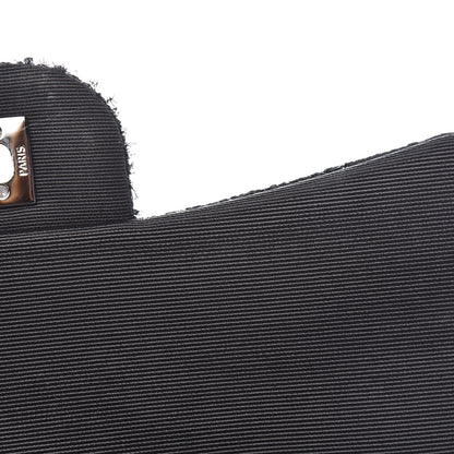 Chanel Tweed Patchwork Jumbo Single Flap Black 10 of 13