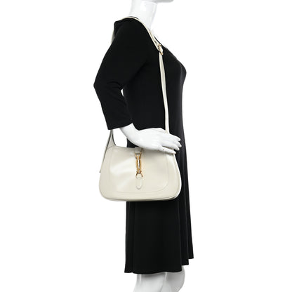 Gucci Boarded Dyana Lux Calfskin Small Jackie 1961 Hobo Mystic White 2 of 11