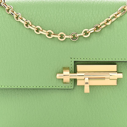 Hermes Chevre Mysore Mini Verrou Chaine Bag Vert Criquet 8 of 10