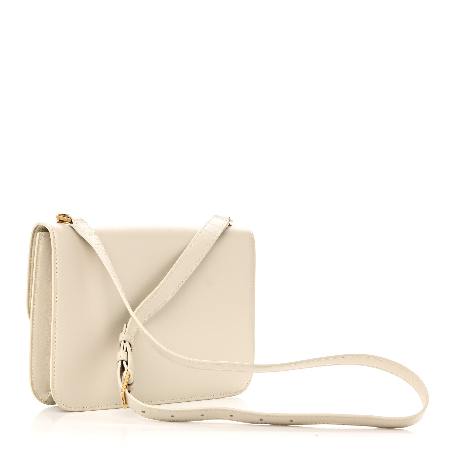 Saint Laurent Smooth Calfskin Carre Satchel Crema Soft 3 of 10