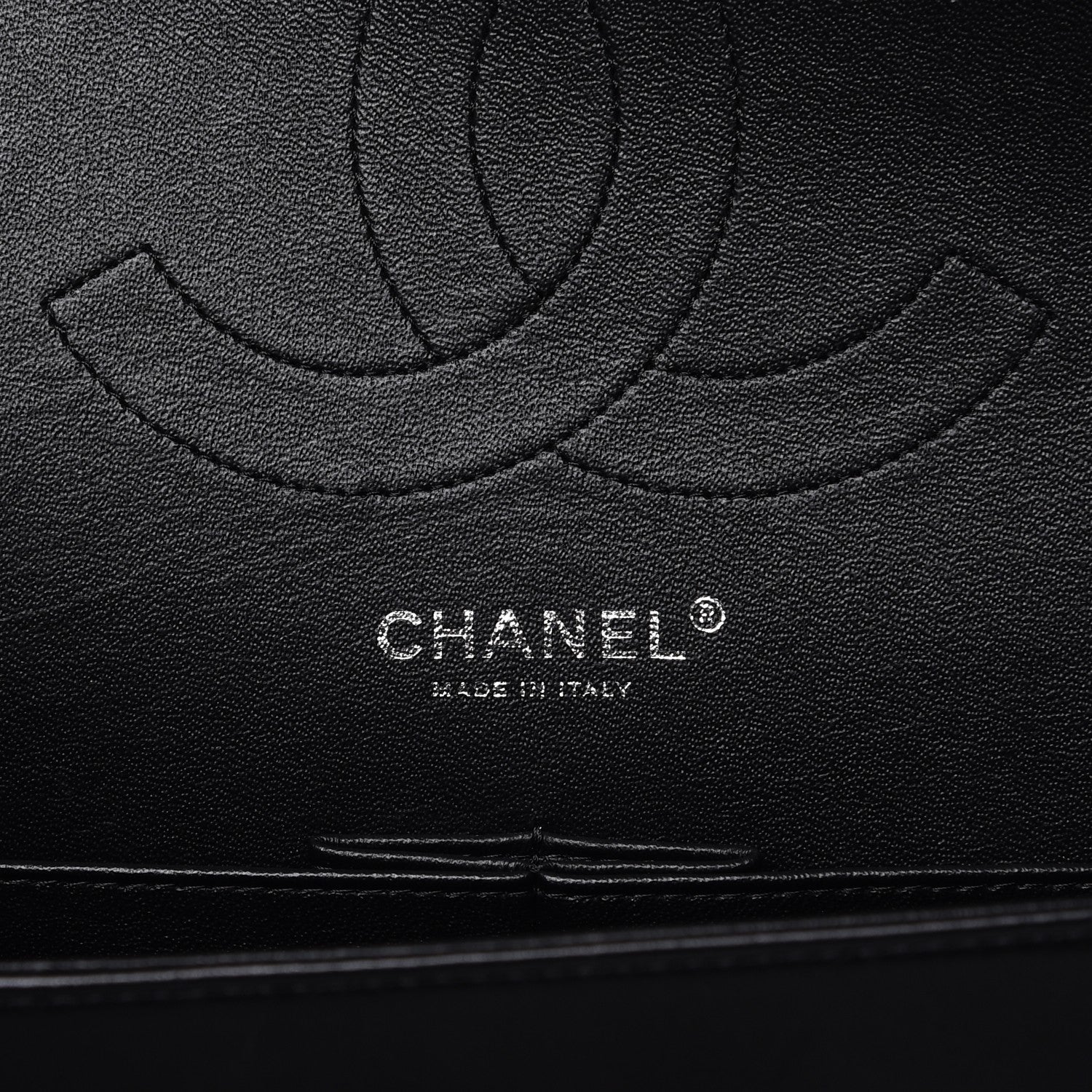 Chanel Lambskin Chevron Quilted Jumbo Double Flap So Black 7 of 15