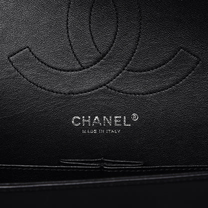 Chanel Lambskin Chevron Quilted Jumbo Double Flap So Black 7 of 15