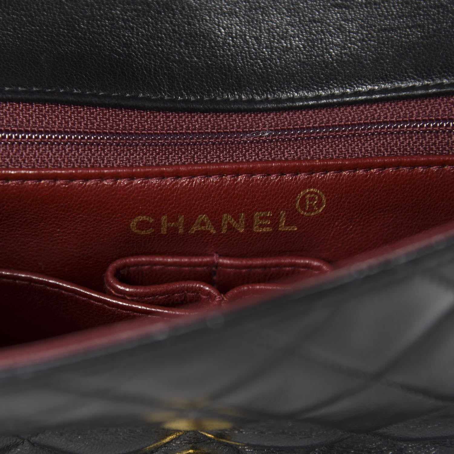 Chanel Lambskin Quilted Mini Square Flap Black 8 of 11