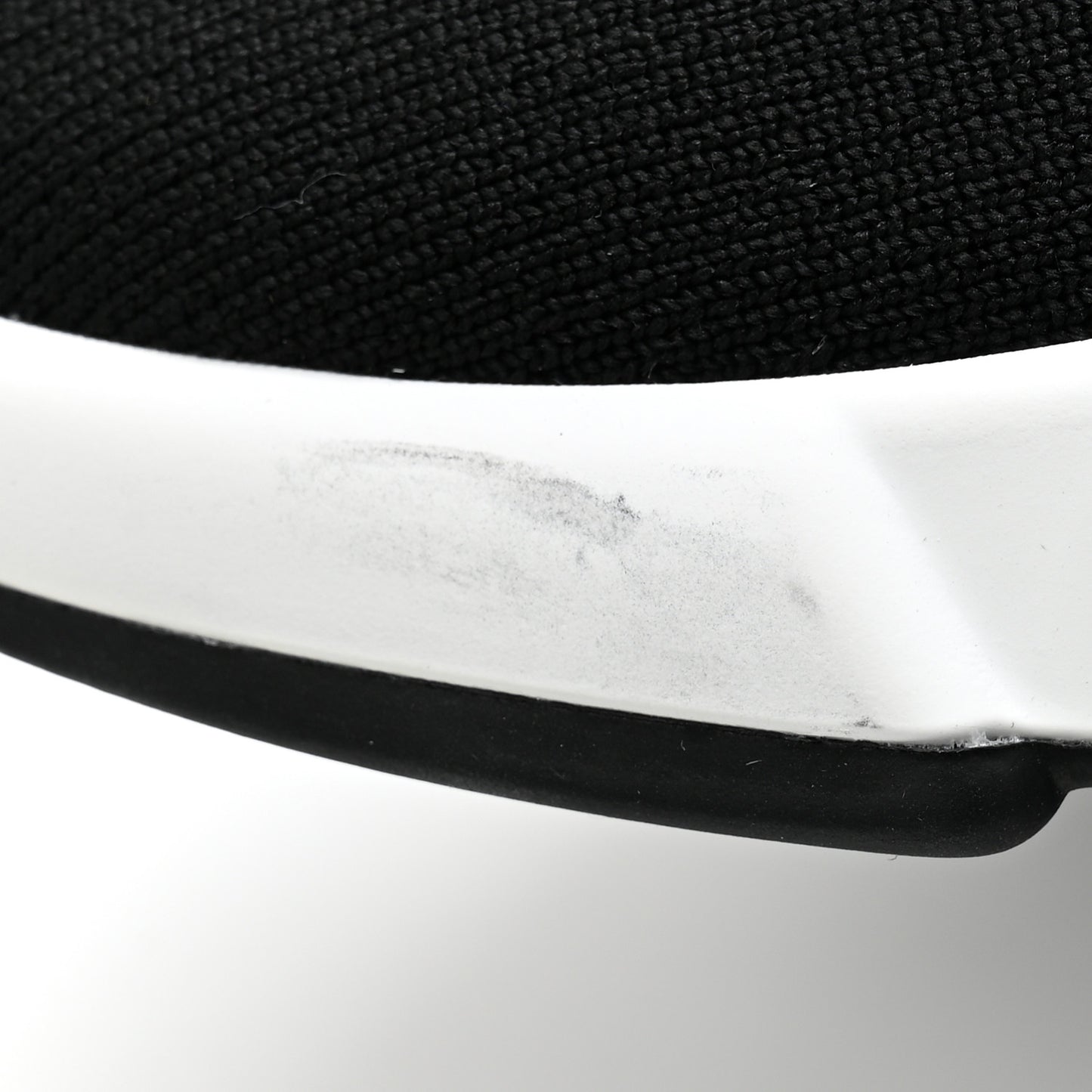 Neoprene Knit Womens Speed Sneakers 38 Black White