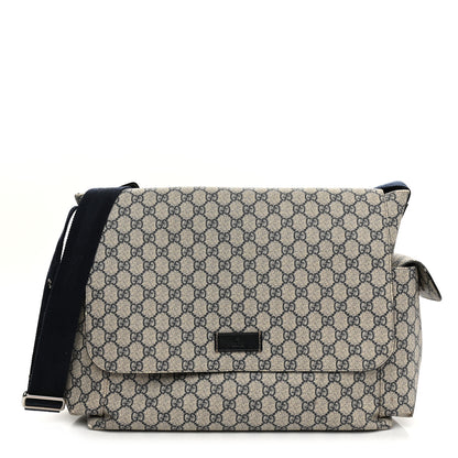 Gucci GG Plus Monogram Messenger Diaper Bag Navy 1 of 18