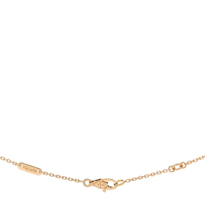 Van Cleef & Arpels 18K Yellow Gold Mother of Pearl Sweet Alhambra Butterfly Pendant Necklace 4 of 4