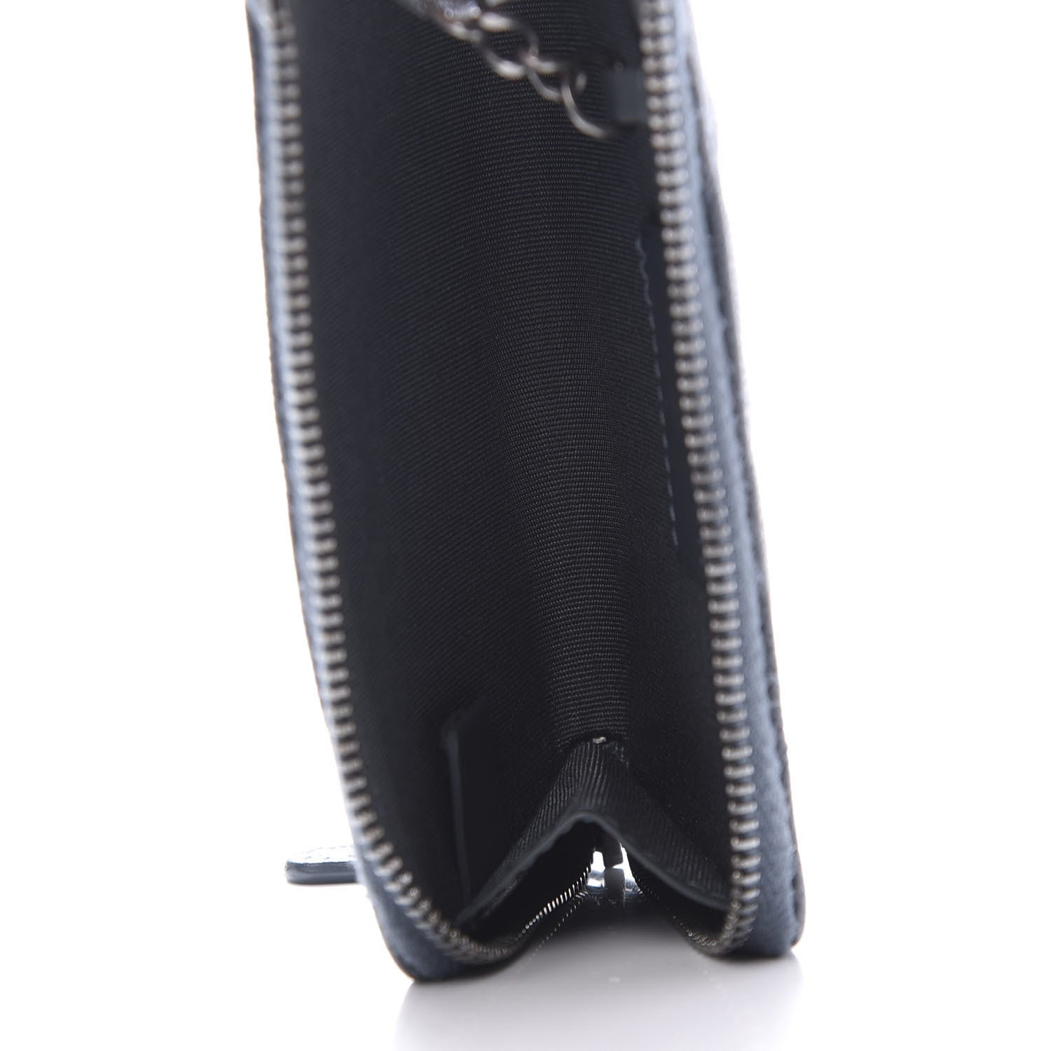 Chanel Caviar Quilted Key Holder Case Grey 6 of 9