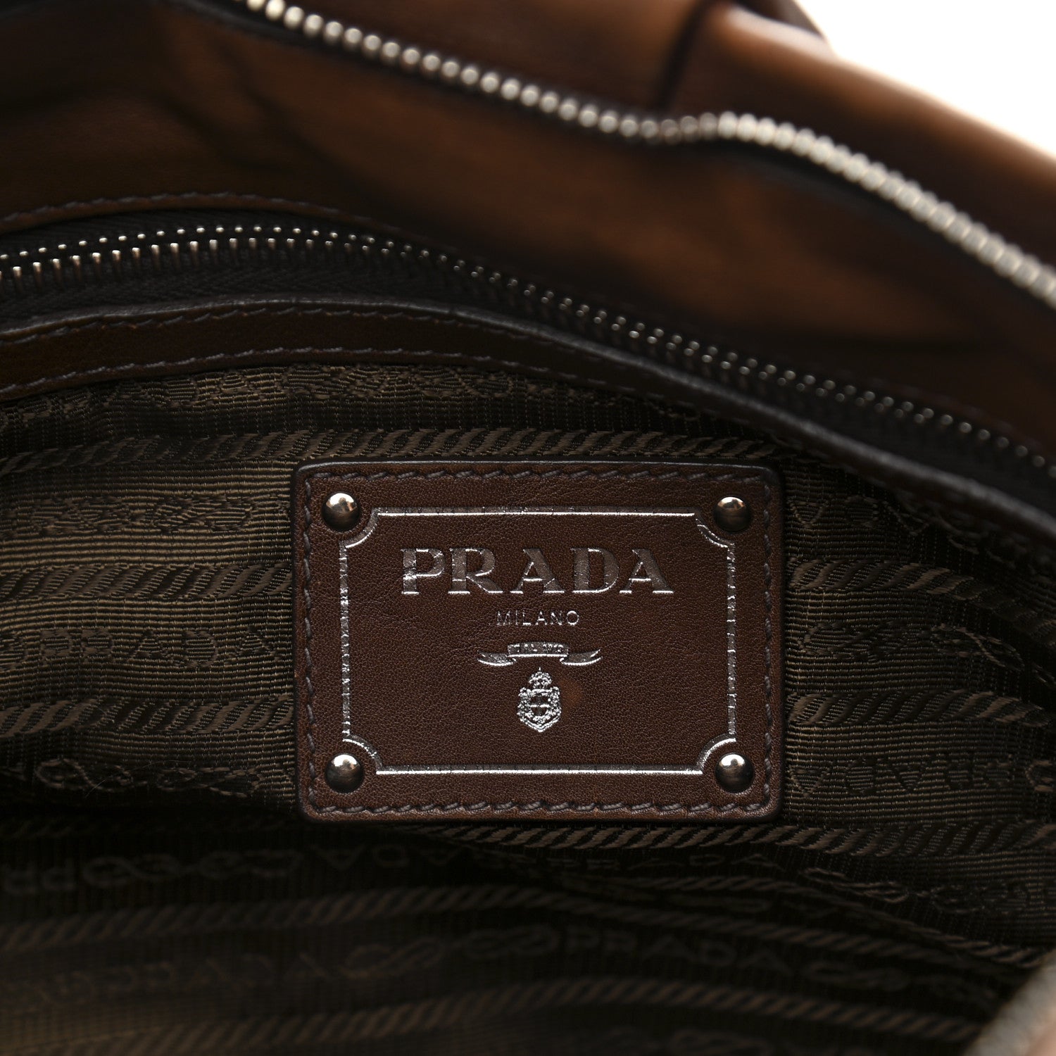 Prada Vitello Daino Hobo Bruciato 6 of 11