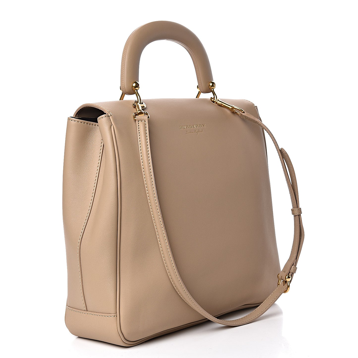 Trench Calfskin Large DK88 Top Handle Bag Honey