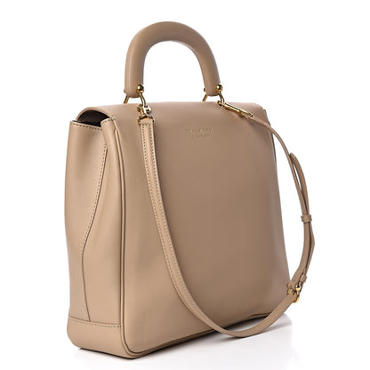 Burberry Trench Calfskin Large DK88 Top Handle Bag Honey 3 of 12