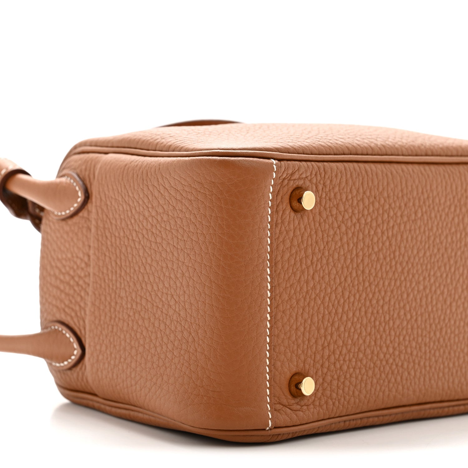Hermes Taurillon Clemence Mini Lindy 20 Gold 9 of 10