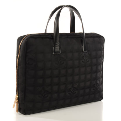 Chanel Nylon Travel Laptop Tote Black 3 of 7