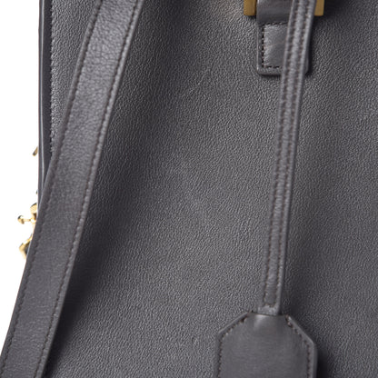 Saint Laurent Calfskin Small Monogram Cabas Grey 11 of 11