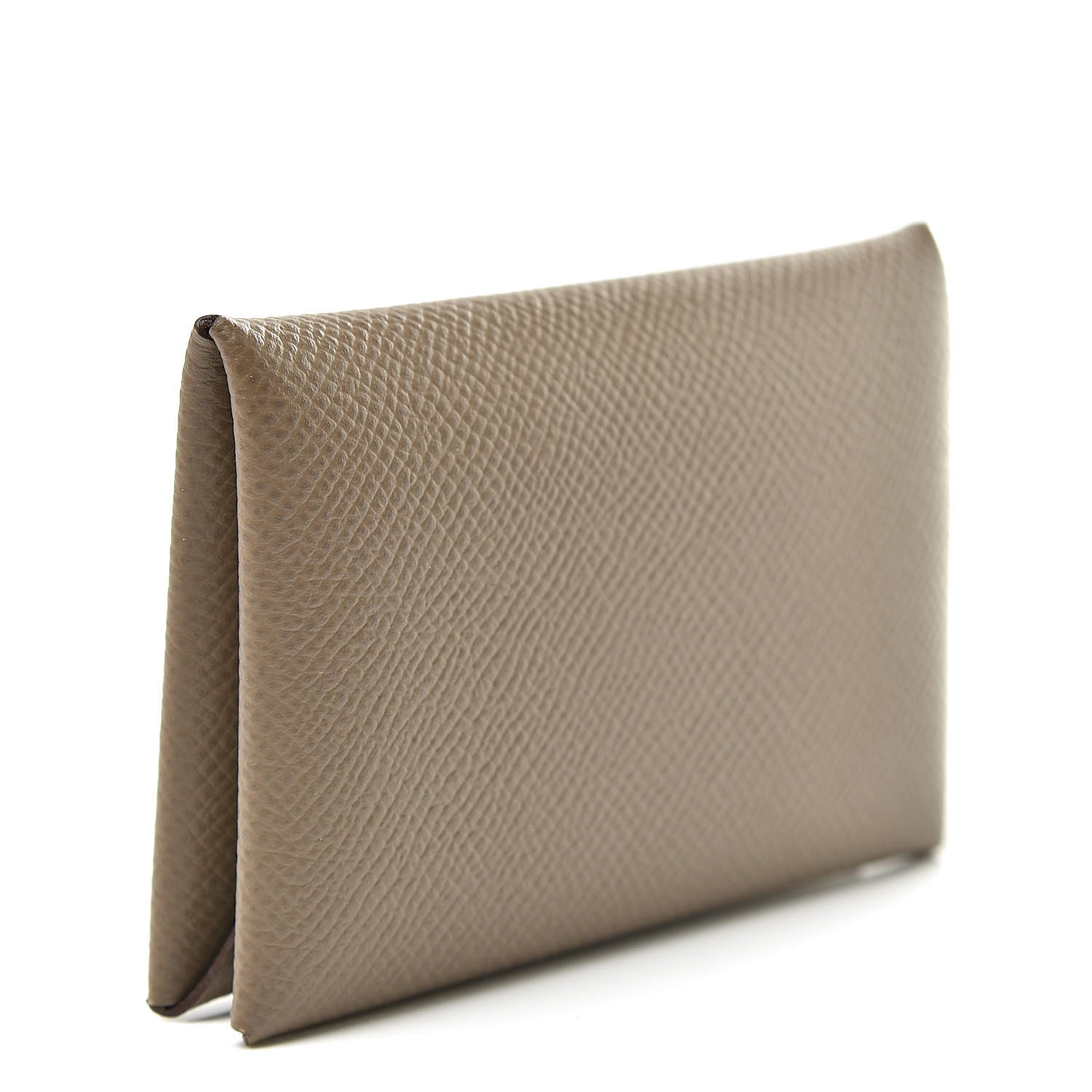 Hermes Epsom Calvi Card Case Etoupe 3 of 8