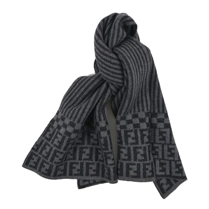 Fendi Wool FF Scarf Grey 1 of 3