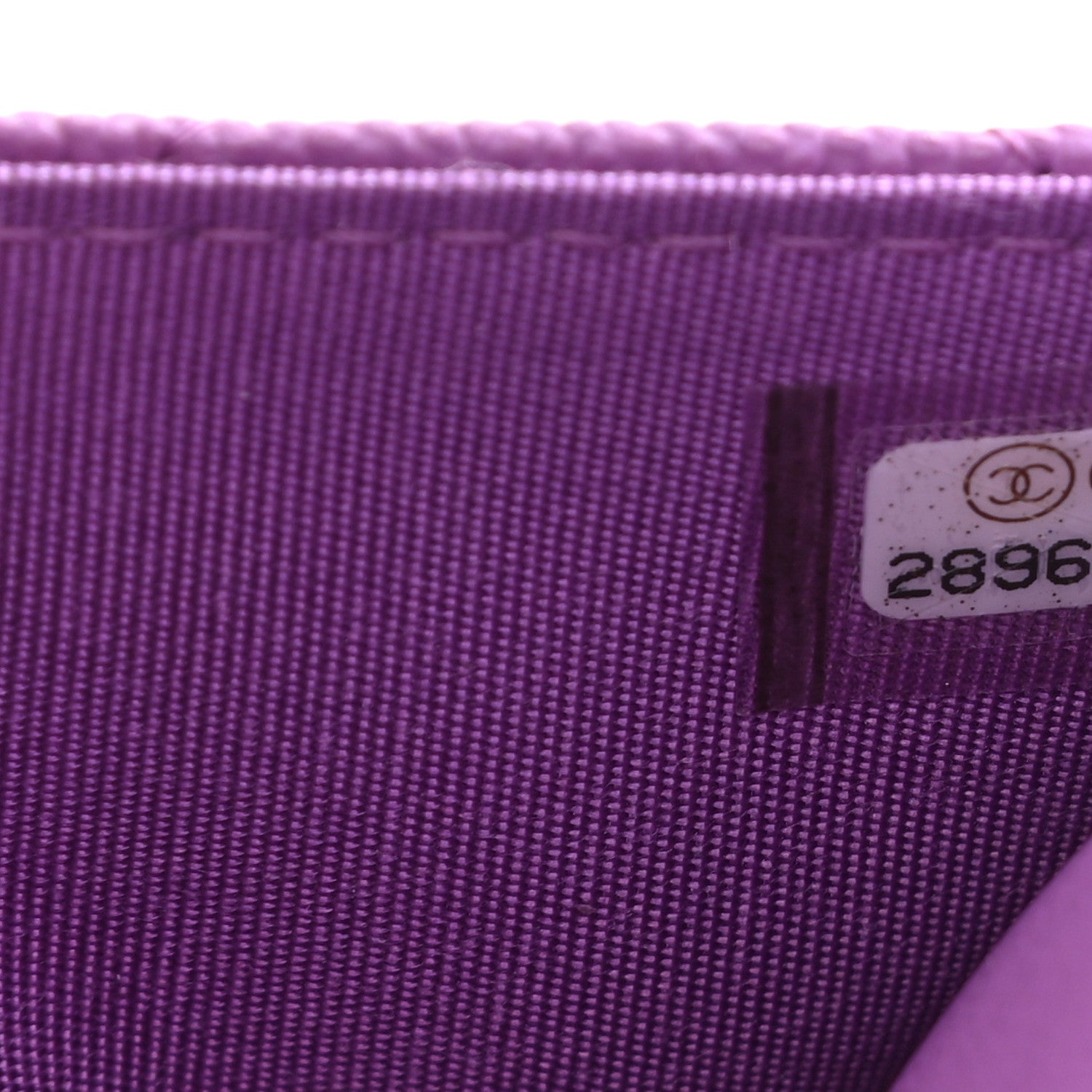 Chanel Caviar Quilted CC Filigree Wallet On Chain WOC Purple 8 of 12