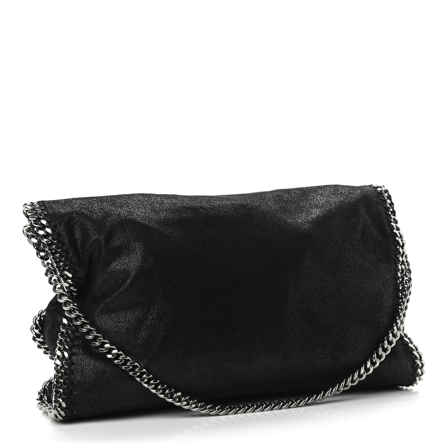 Shaggy Deer Falabella Fold Over Tote Black