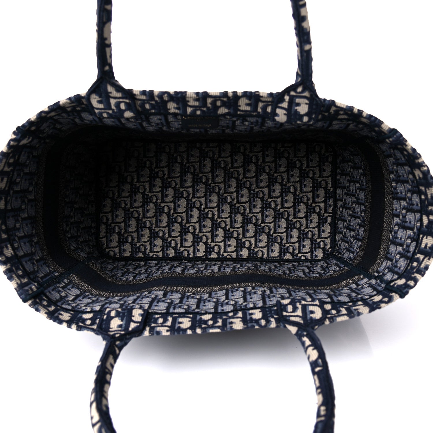 Christian Dior Oblique Catherine Tote Blue 8 of 16