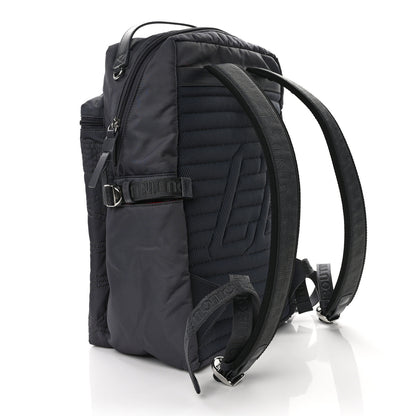 Christian Louboutin Calfskin Rubber Nylon Loubideal Backpack Smoky 3 of 10