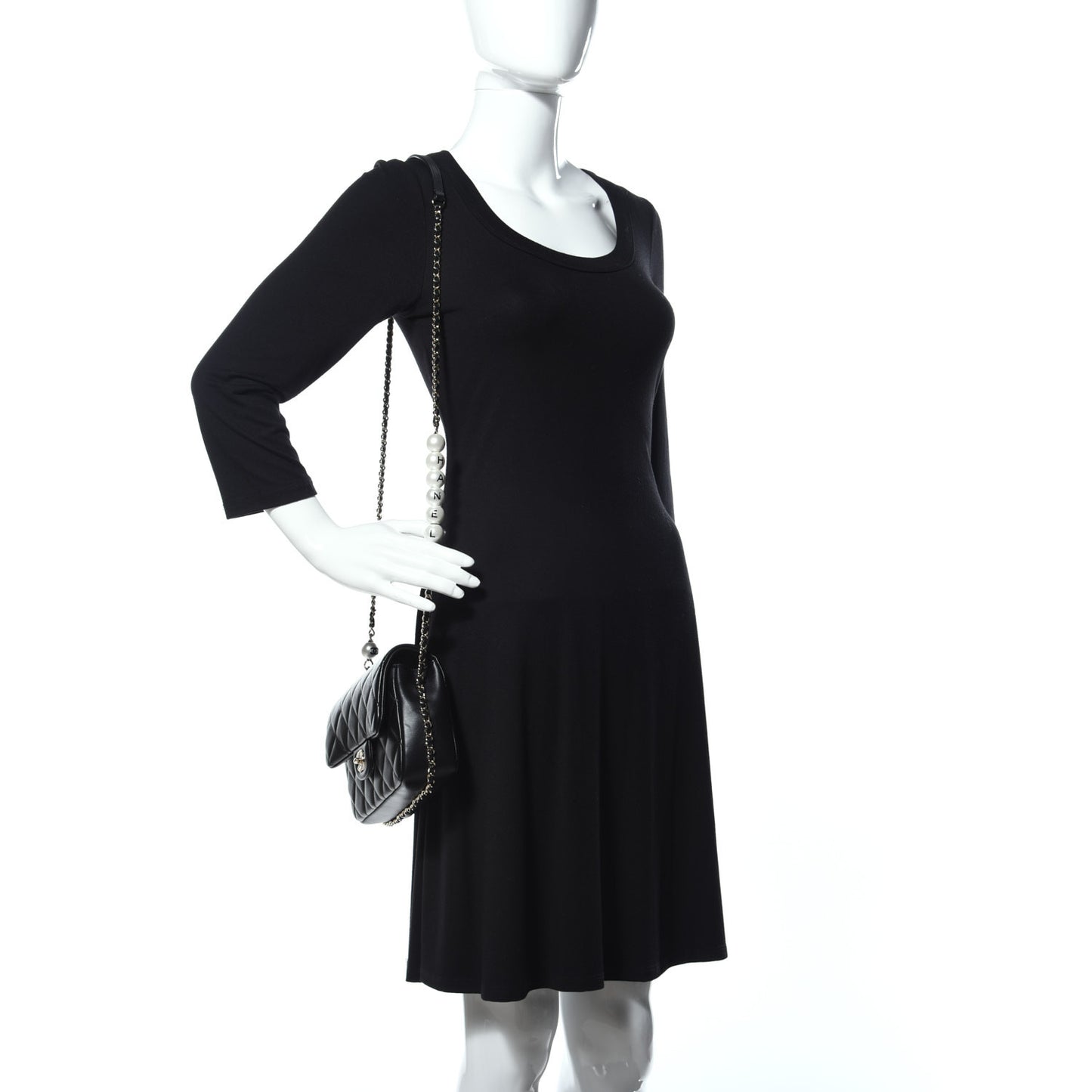 Lambskin Quilted Small My Precious Flap Black