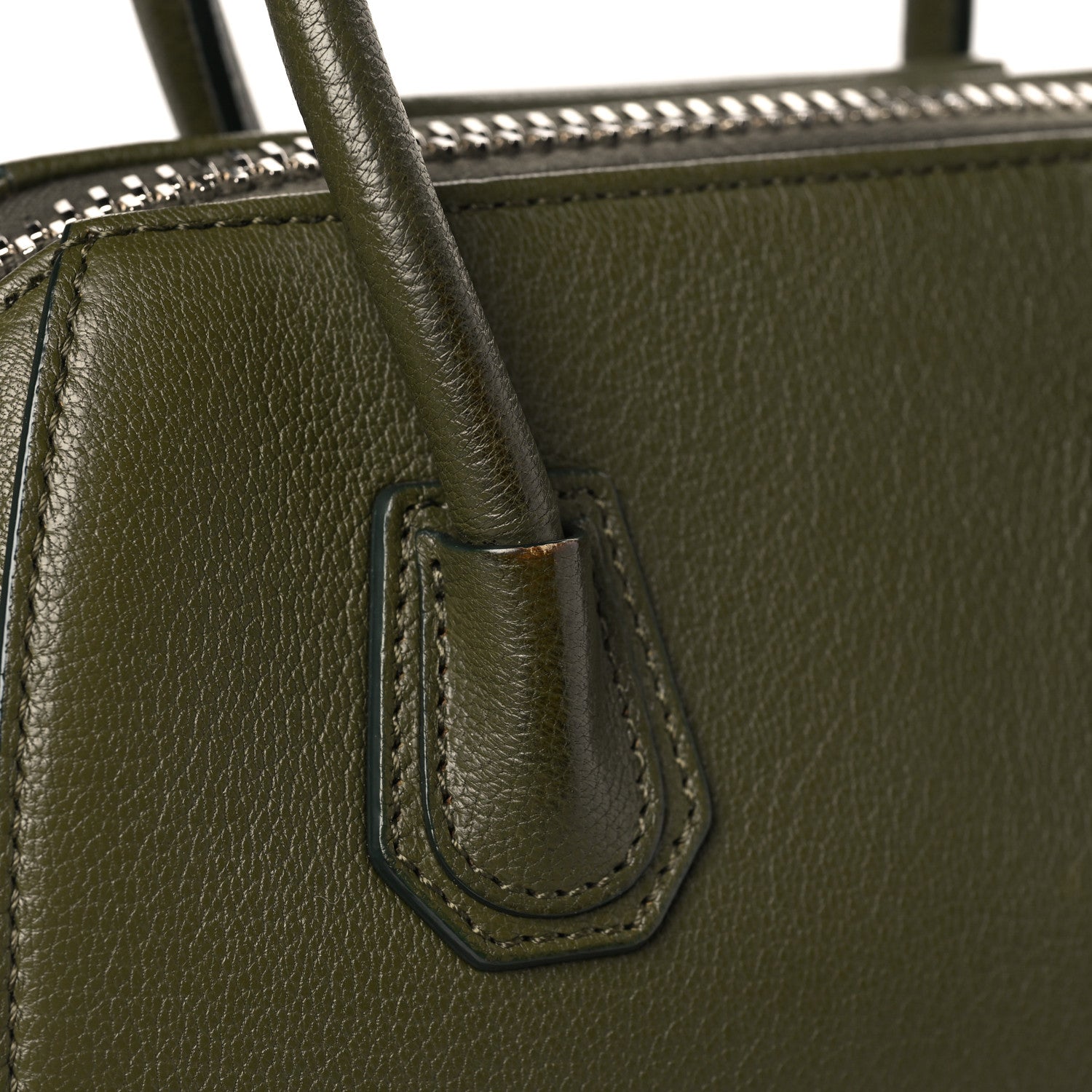 Givenchy Sugar Goatskin Mini Antigona Khaki 10 of 10