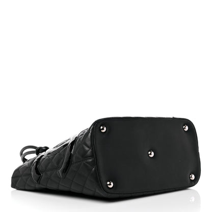 Chanel Calfskin Quilted Large Cambon Tote Black 4 of 16