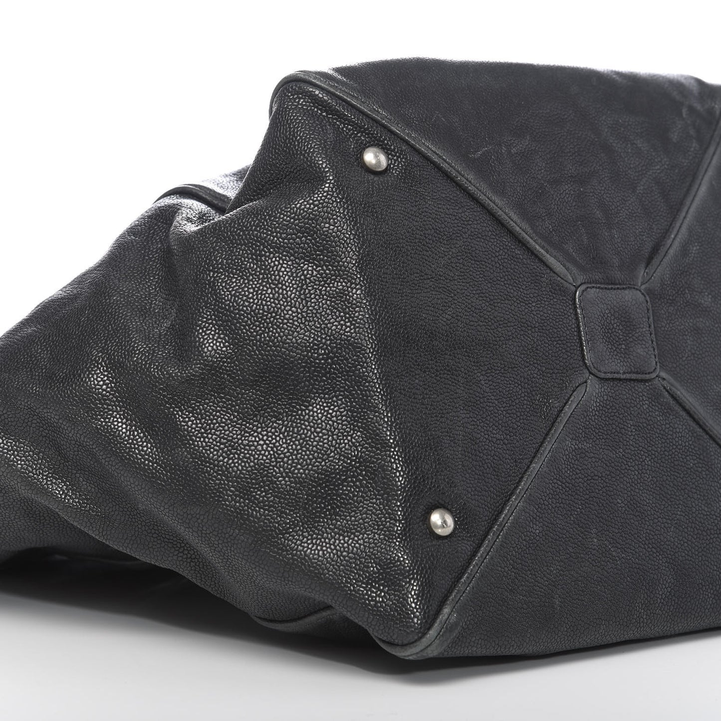 Distressed Caviar Outdoor Ligne Tote Black