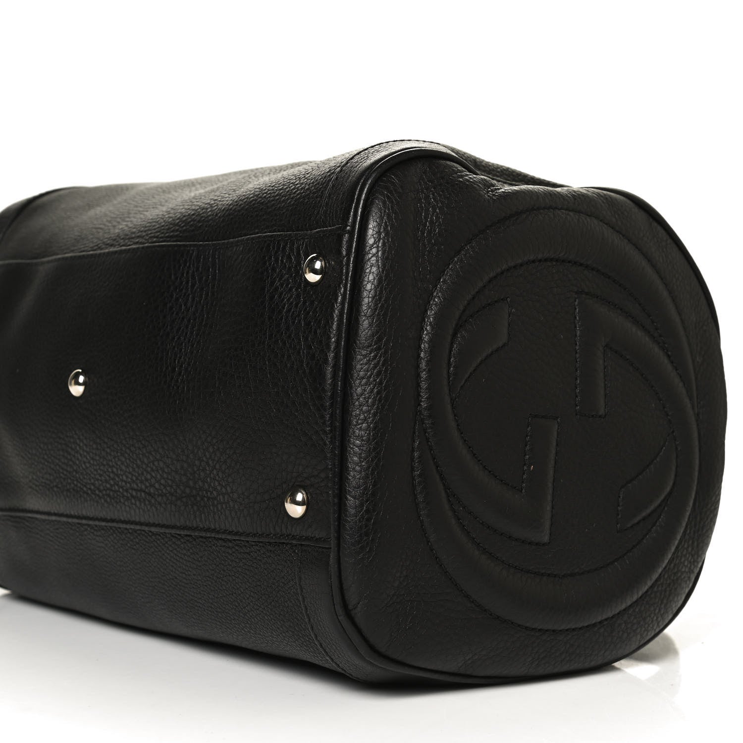 Gucci Pebbled Calfskin Medium Soho Boston Black 11 of 14