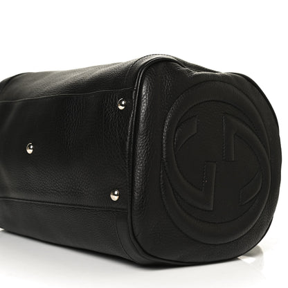 Gucci Pebbled Calfskin Medium Soho Boston Black 11 of 14