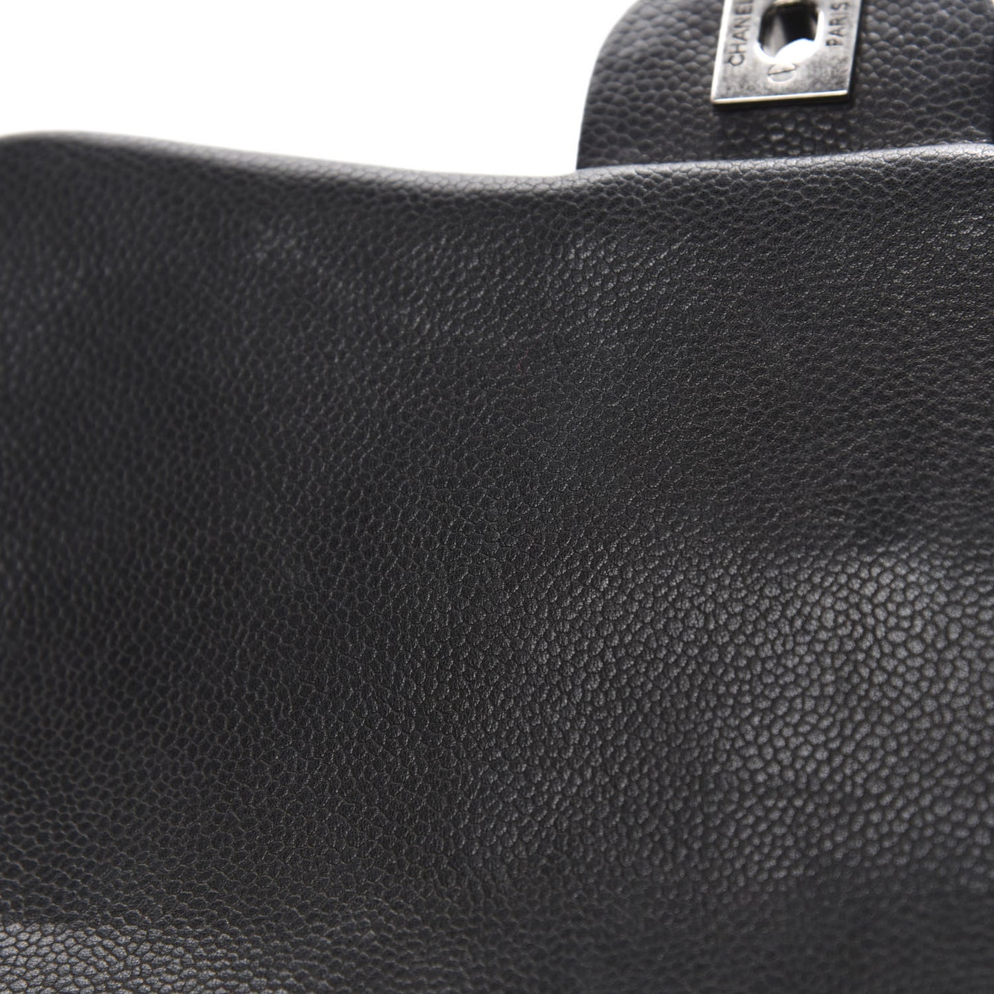 Caviar Quilted Medium Rock In Rome Single Flap Black