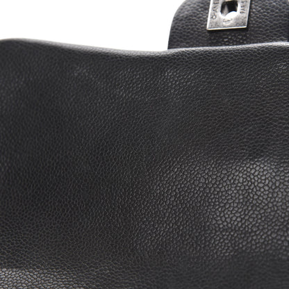 Chanel Caviar Quilted Medium Rock In Rome Single Flap Black 8 of 12