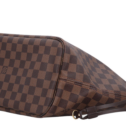 Louis Vuitton Damier Ebene Neo Neverfull MM Rose Ballerine 10 of 12