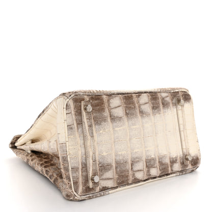Hermes Matte Niloticus Crocodile Himalaya Birkin 30 Blanc 8 of 56