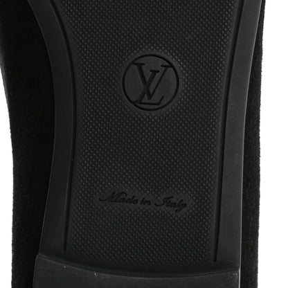 Louis Vuitton Suede Monogram Uniformes Ballet Flats 37 Black 8 of 11