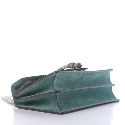 Gucci GG Supreme Monogram Willow Hill Embroidered Small Dionysus Shoulder Bag Emerald 4 of 11