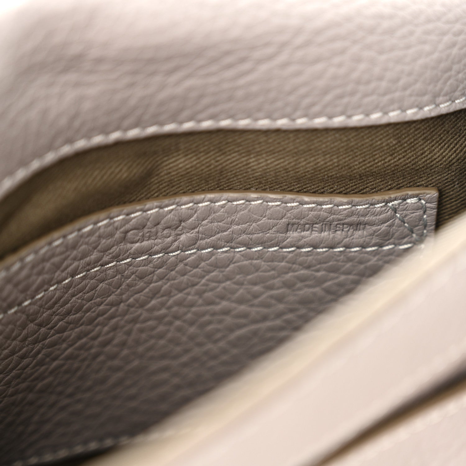 Chloe Calfskin Mini Marcie Round Crossbody Bag Cashmere Grey 6 of 9