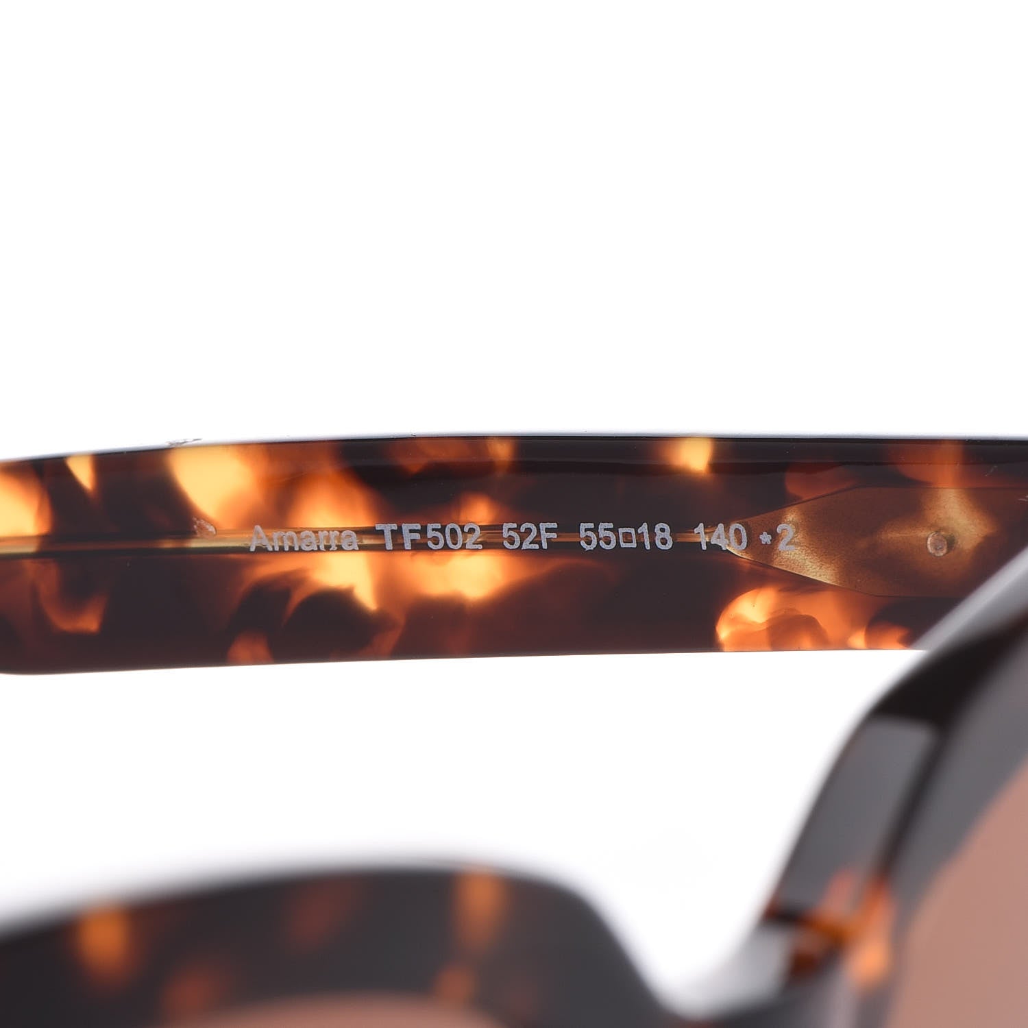 Tom Ford Amarra Sunglasses Dark TF502 Dark Havana 6 of 7