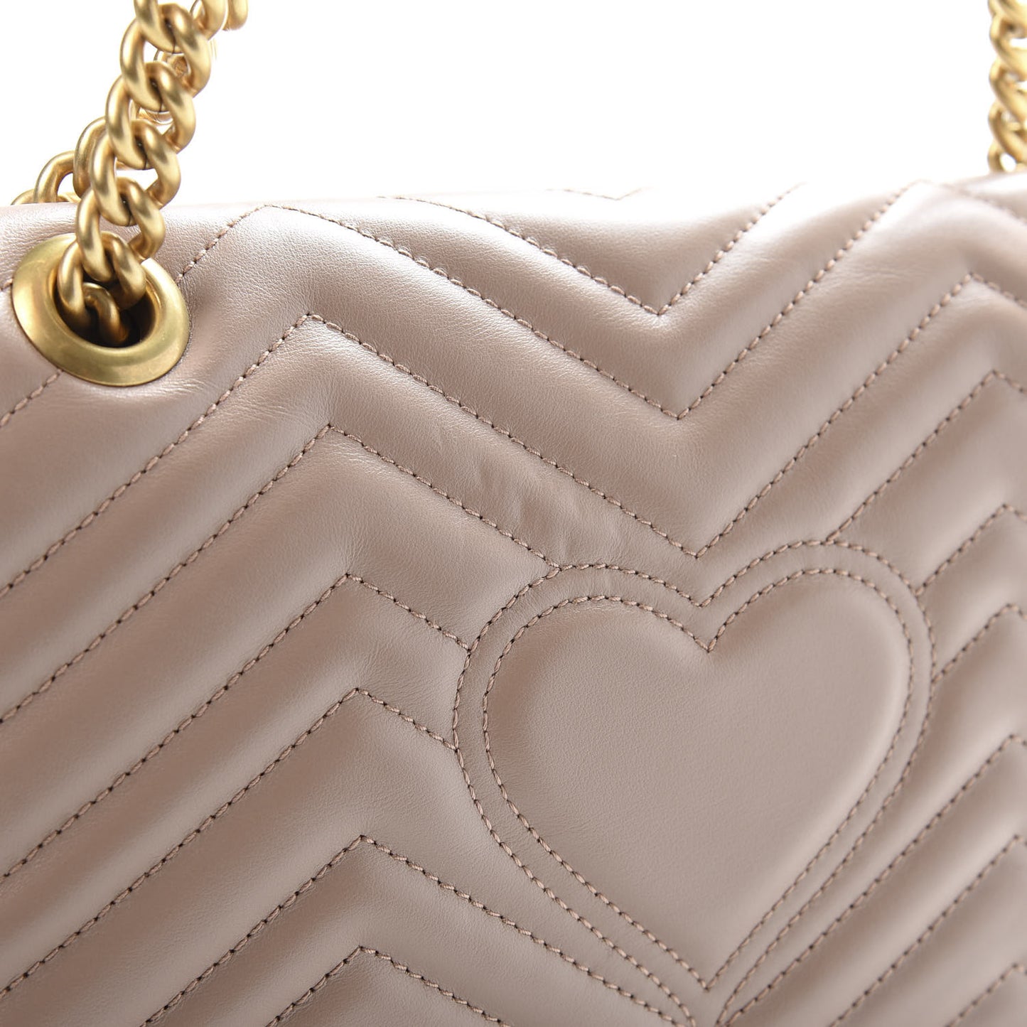 Calfskin Matelasse Small GG Marmont Shoulder Bag Porcelain Rose